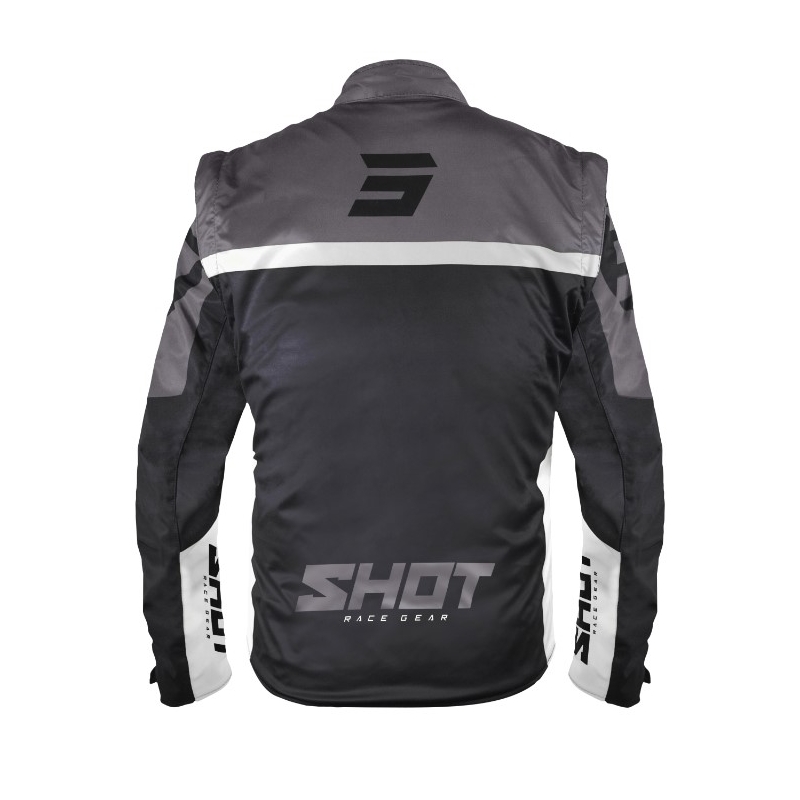 Jachetă Softshell Shot Softshell Lite 2.0 negru și alb lichidare