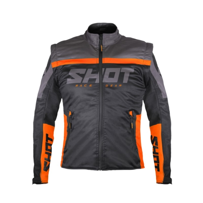 Jachetă Softshell Shot Softshell Lite 2.0 negru-portocaliu