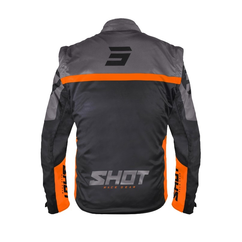 Jachetă Softshell Shot Softshell Lite 2.0 negru-portocaliu