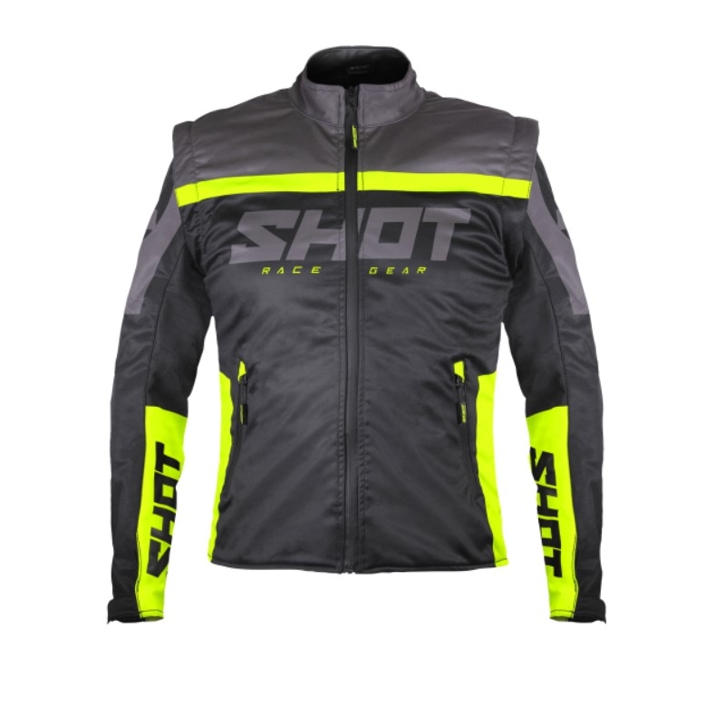Jachetă Softshell Shot Softshell Lite 2.0 negru-galben-fluo