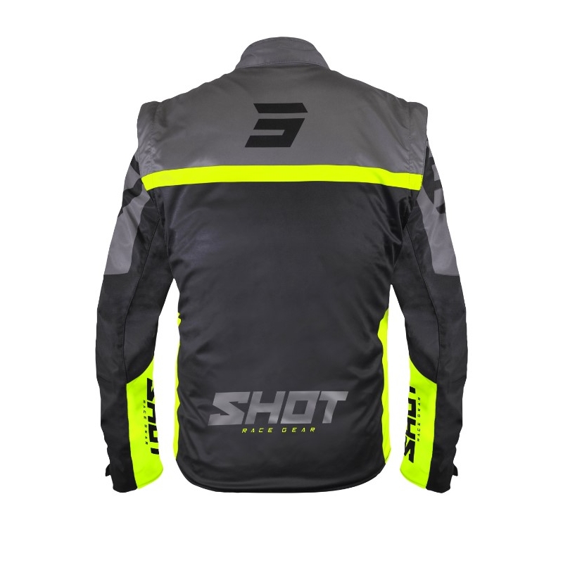 Jachetă Softshell Shot Softshell Lite 2.0 negru-galben-fluo