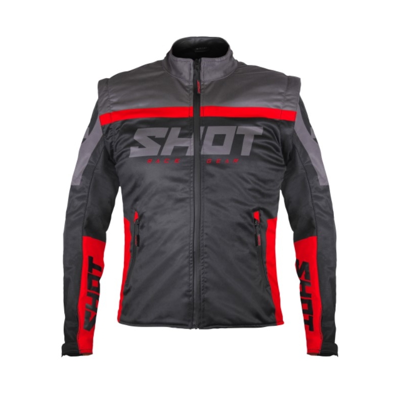 Jachetă Softshell Shot Softshell Lite 2.0 negru-roșu