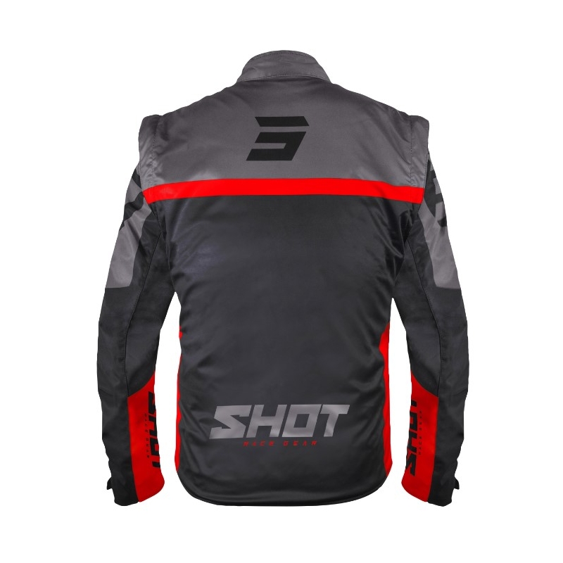 Jachetă Softshell Shot Softshell Lite 2.0 negru-roșu