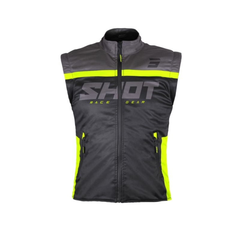 Vesta Softshell Shot Bodywarmer Lite 2.0 negru-galben-fluo lichidare
