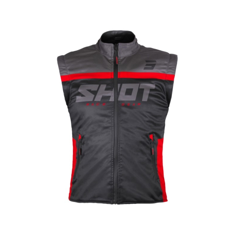 Vesta Softshell Shot Bodywarmer Lite 2.0 negru-roșu