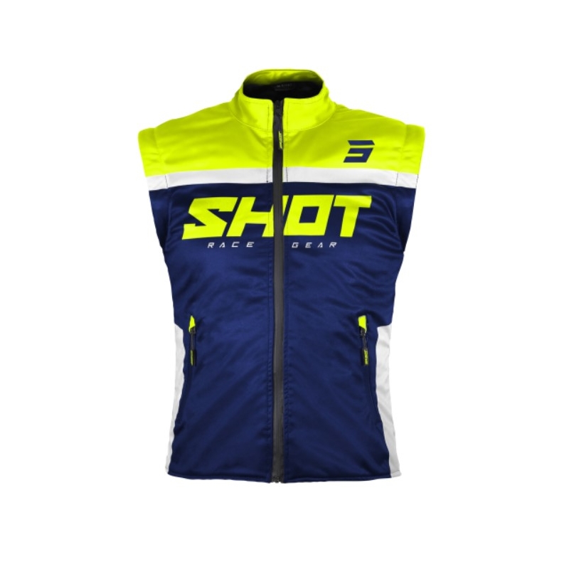 Vesta Softshell Shot Bodywarmer Lite 2.0 albastru-alb-alb-albastru-galben-fluo lichidare