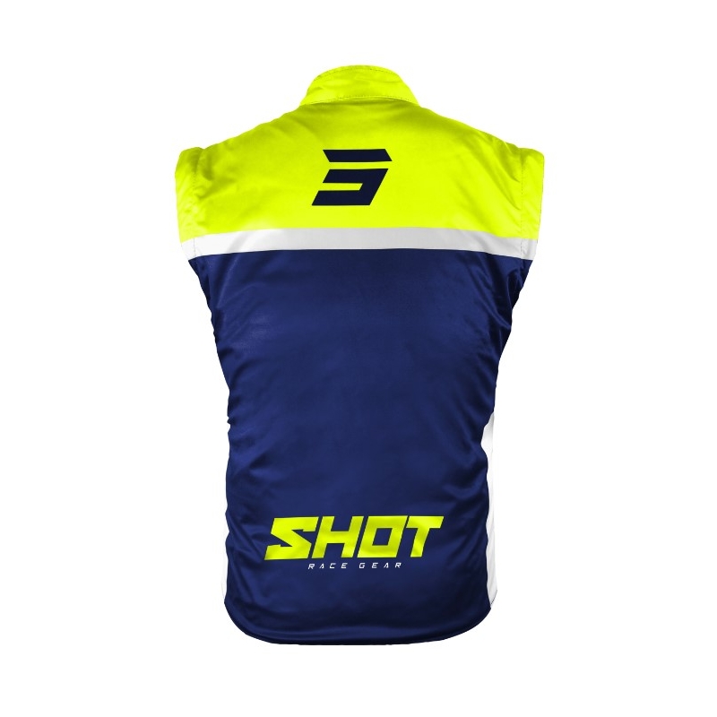 Vesta Softshell Shot Bodywarmer Lite 2.0 albastru-alb-alb-albastru-galben-fluo lichidare