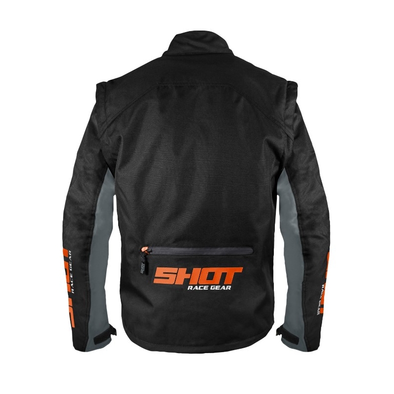Shot Contact Assault jachetă de motocicletă negru-portocaliu
