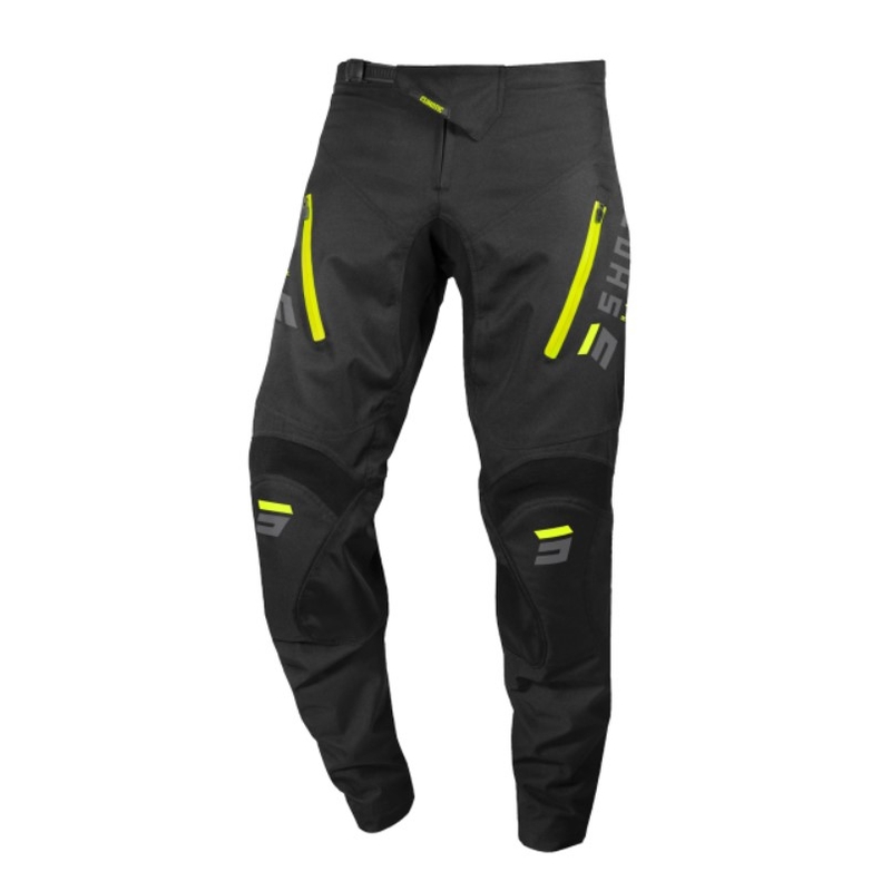 Pantaloni de motocross Shot Climatic 2.0 negru-fluo galben