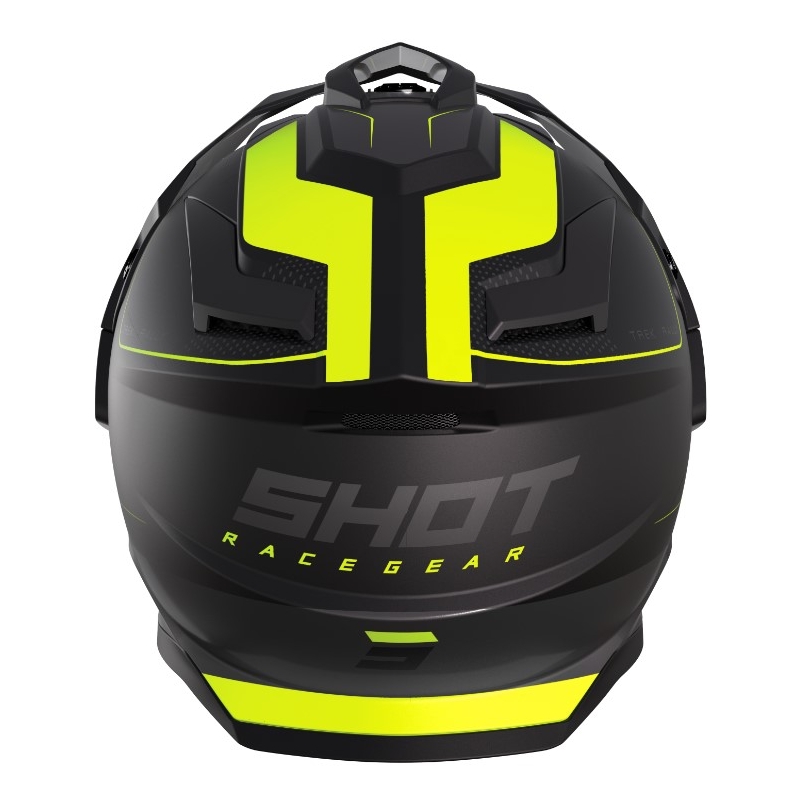 Cască Enduro Shot Trek Rally negru-fluo galben