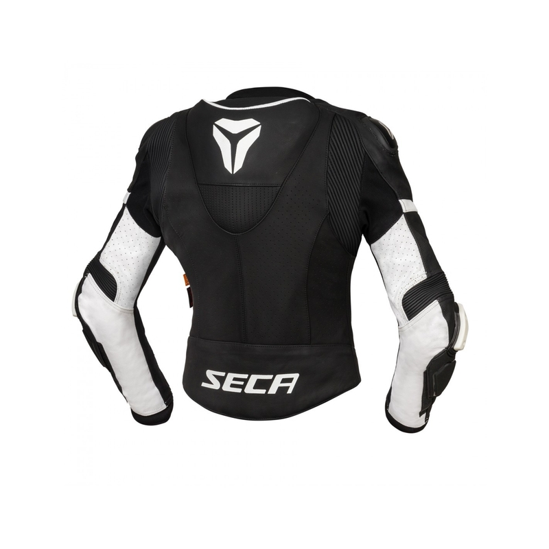 Jachetă de motocicletă pentru femei SECA SRS II negru și alb lichidare