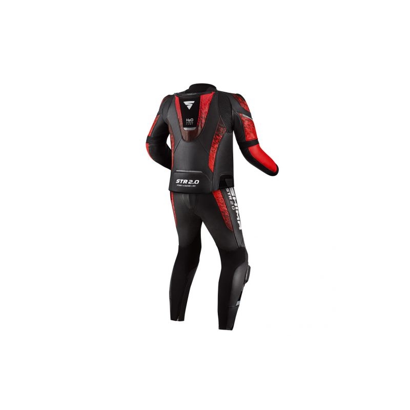 Costum moto Shima STR 2.0 negru-rosu