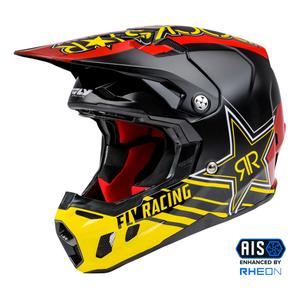 Cască de motocross FLY Racing Formula CC Rockstar negru-roșu-galben
