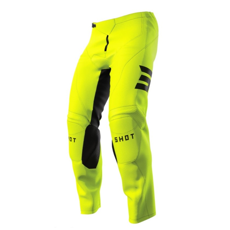 Shot Raw Kid Escape pantaloni motocross negru-fluo galben lichidare