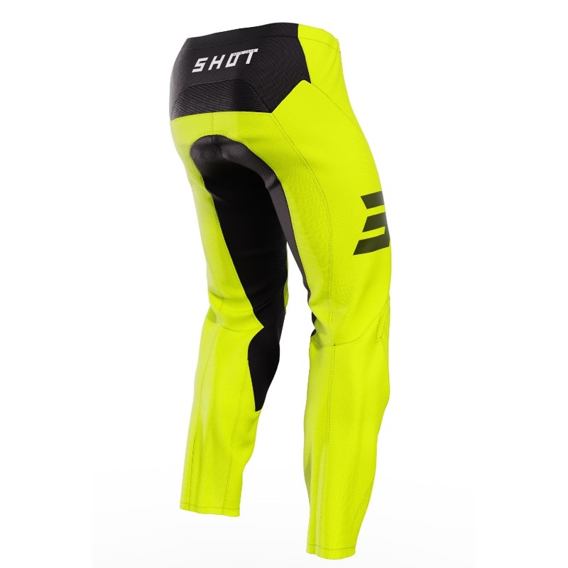 Shot Raw Kid Escape pantaloni motocross negru-fluo galben lichidare