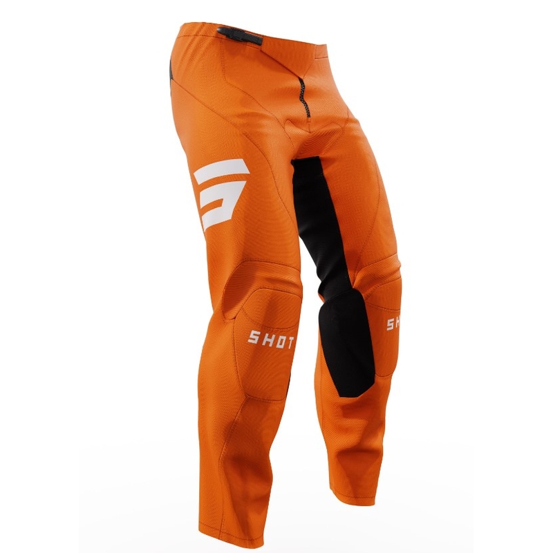 Shot Raw Kid Escape pantaloni motocross negru și portocaliu