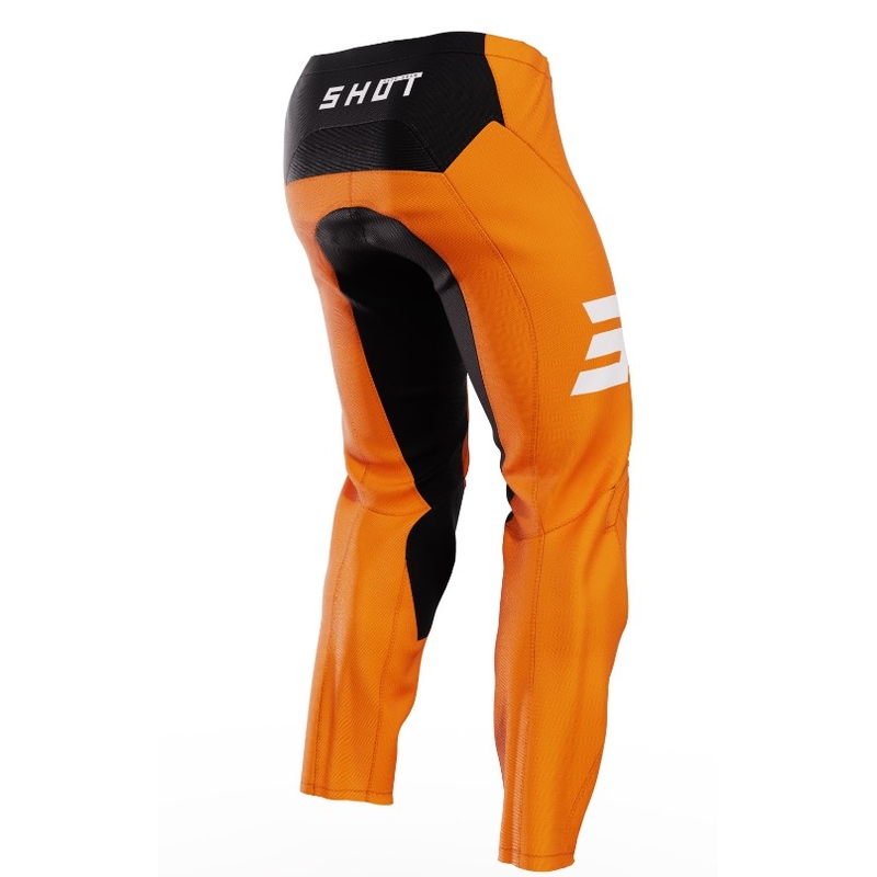 Shot Raw Kid Escape pantaloni motocross negru și portocaliu