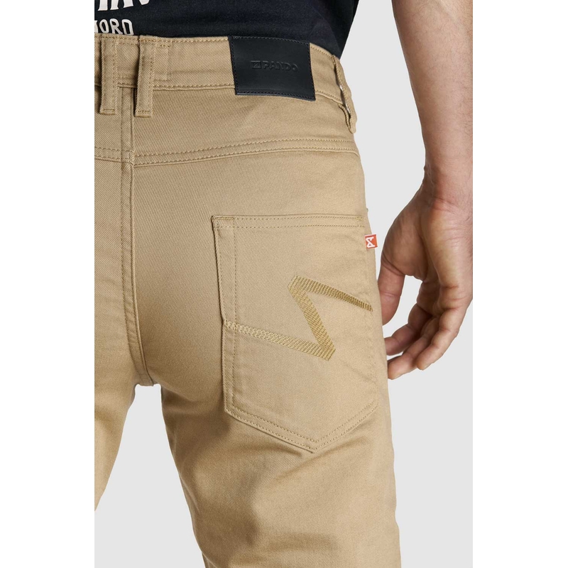 Blugi cu motocicletă PANDO MOTO Robby Robby Slim bej lichidare