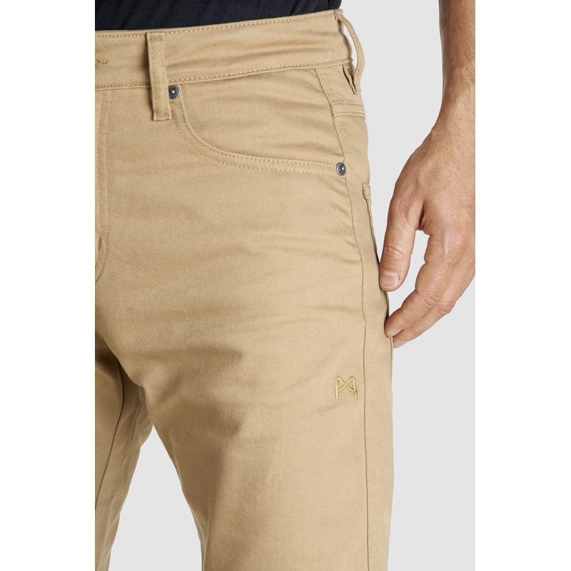 Blugi cu motocicletă PANDO MOTO Robby Robby Slim bej lichidare