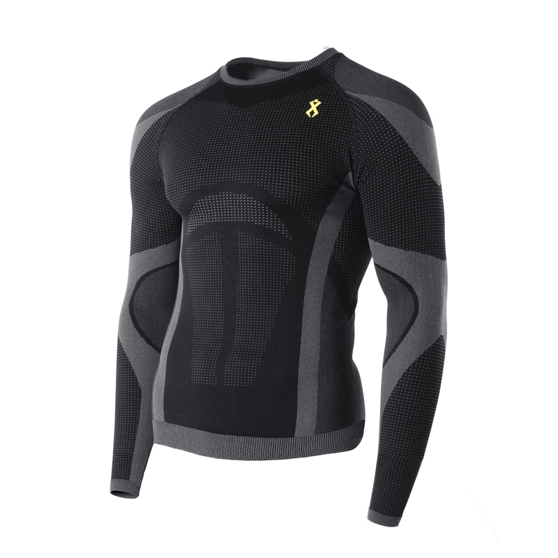 Tricou funcțional bărbătesc Rilax Noah negru - mânecă lungă
