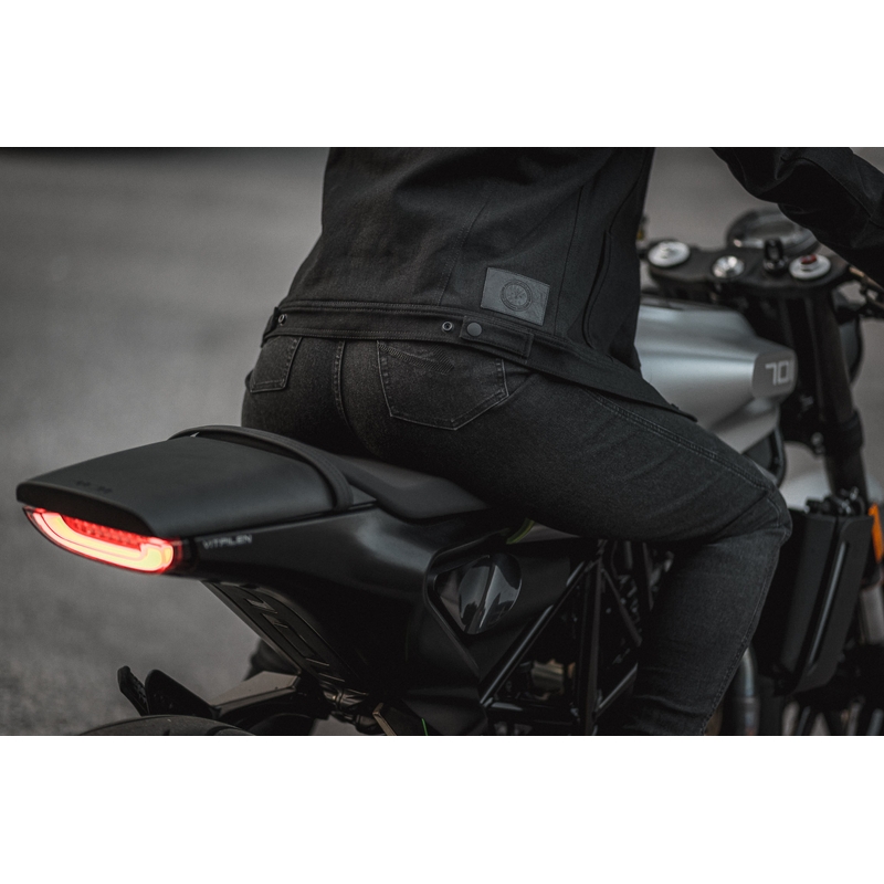 Blugi moto de damă PANDO MOTO Kusari Kusari Cor 01 negru lichidare
