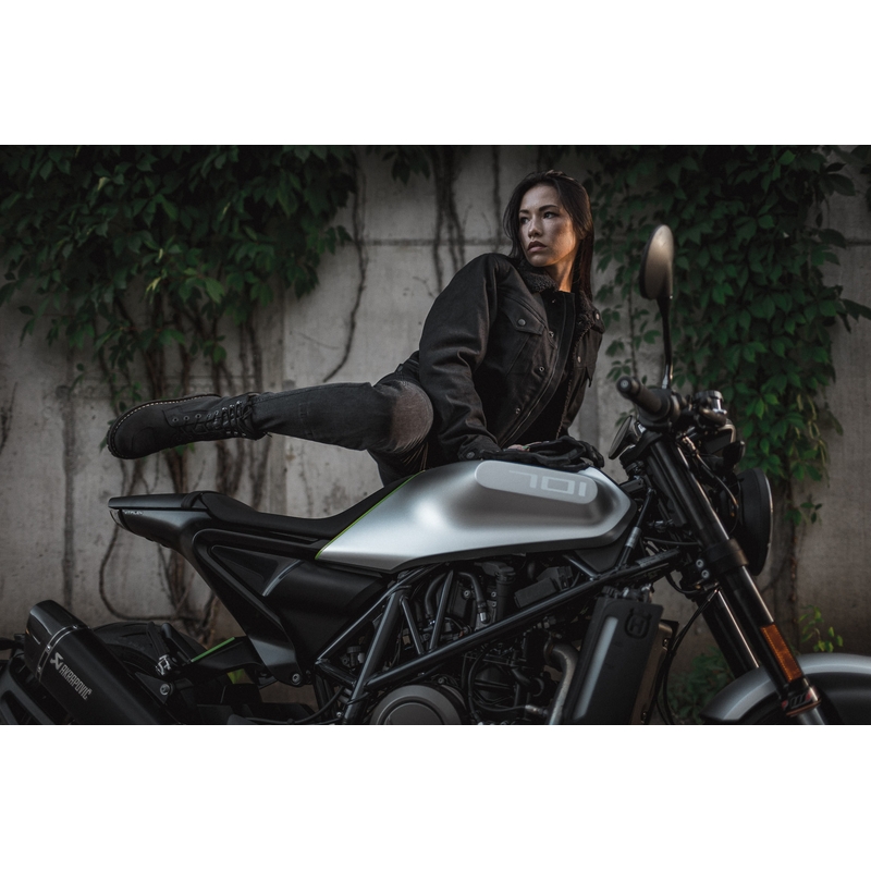 Blugi moto de damă PANDO MOTO Kusari Kusari Cor 01 negru lichidare