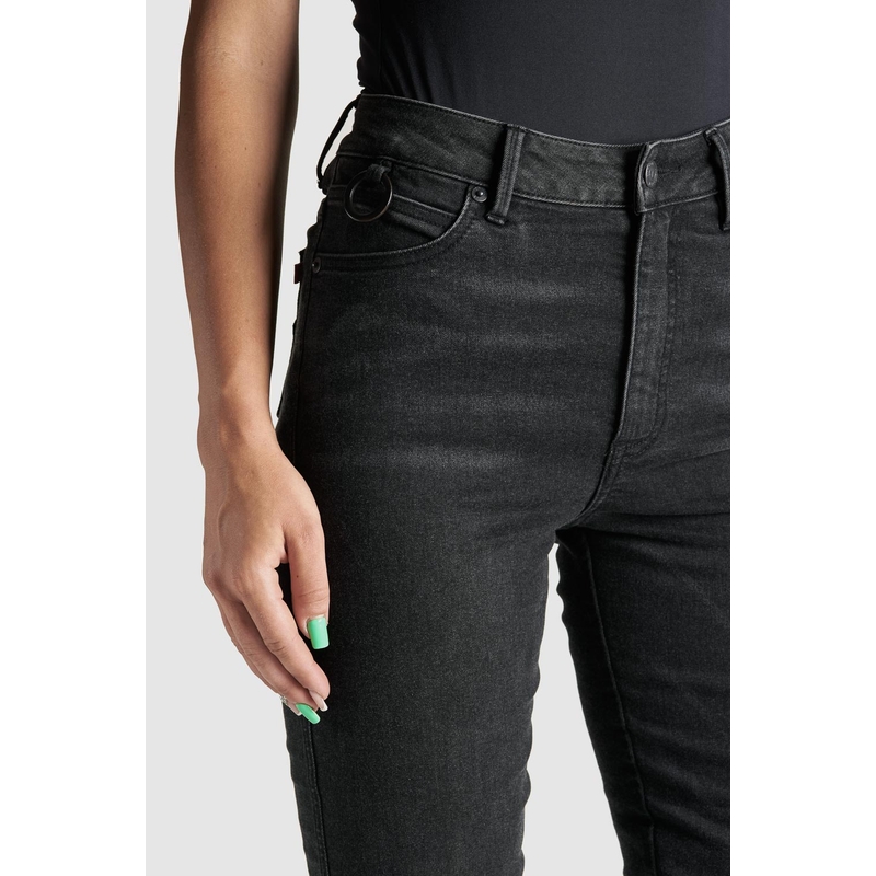 Blugi moto de damă PANDO MOTO Kusari Kusari Cor 01 negru lichidare