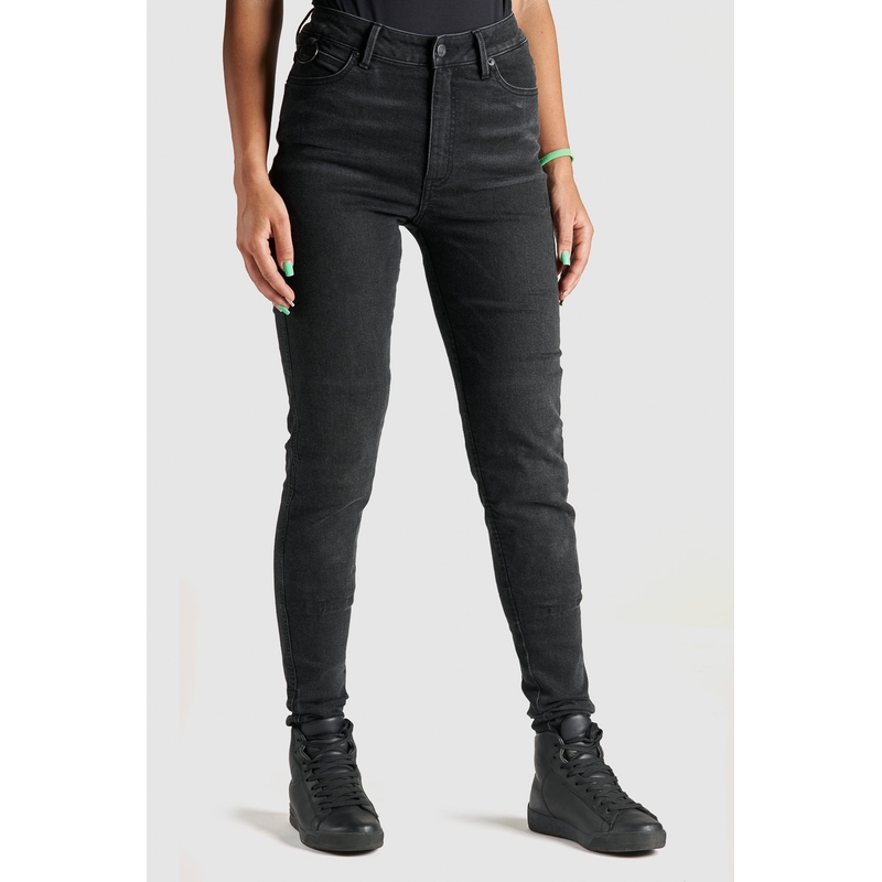 Blugi moto de damă PANDO MOTO Kusari Kusari Cor 01 negru lichidare