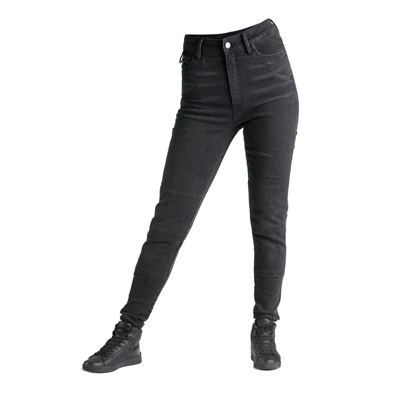 Blugi moto de damă PANDO MOTO Kusari Kusari Cor 01 negru lichidare