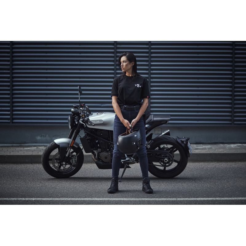 Blugi moto pentru femei PANDO MOTO Kusari Cor 02 albastru lichidare