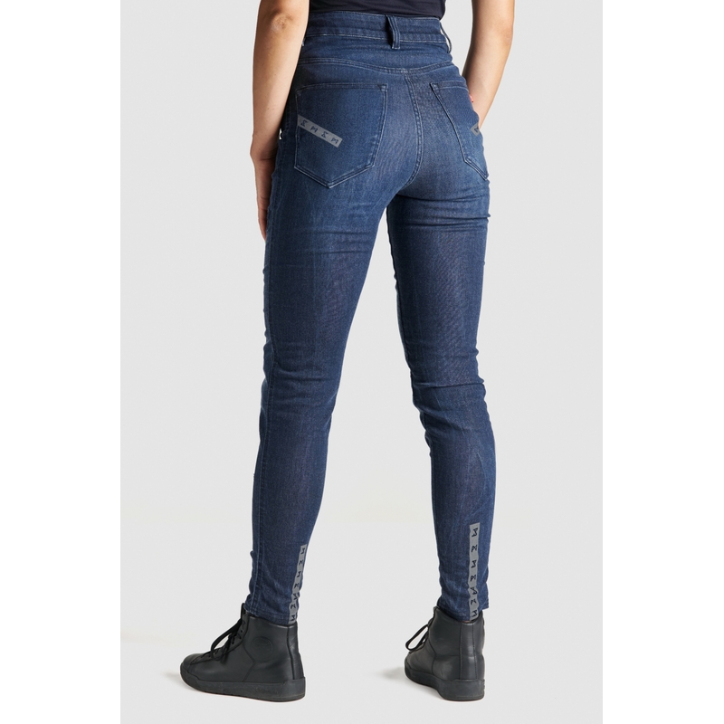 Blugi moto pentru femei PANDO MOTO Kusari Cor 02 albastru lichidare