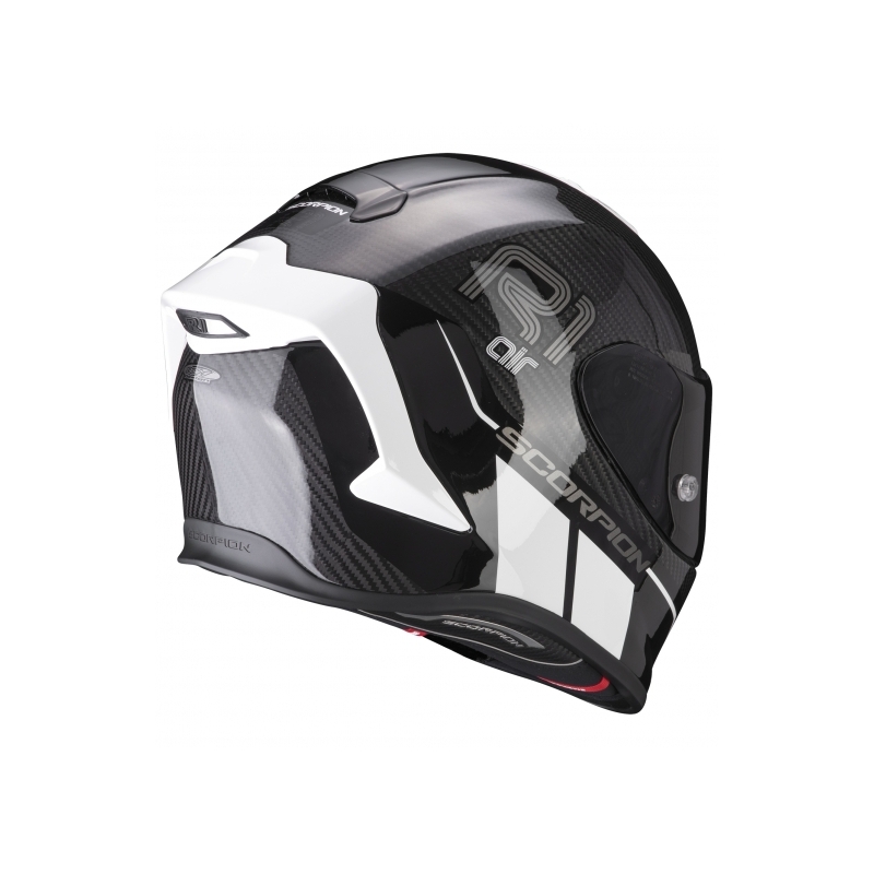 Cască integrală Scorpion EXO-R1 Carbon Air Corpus II negru și alb - II. calitate