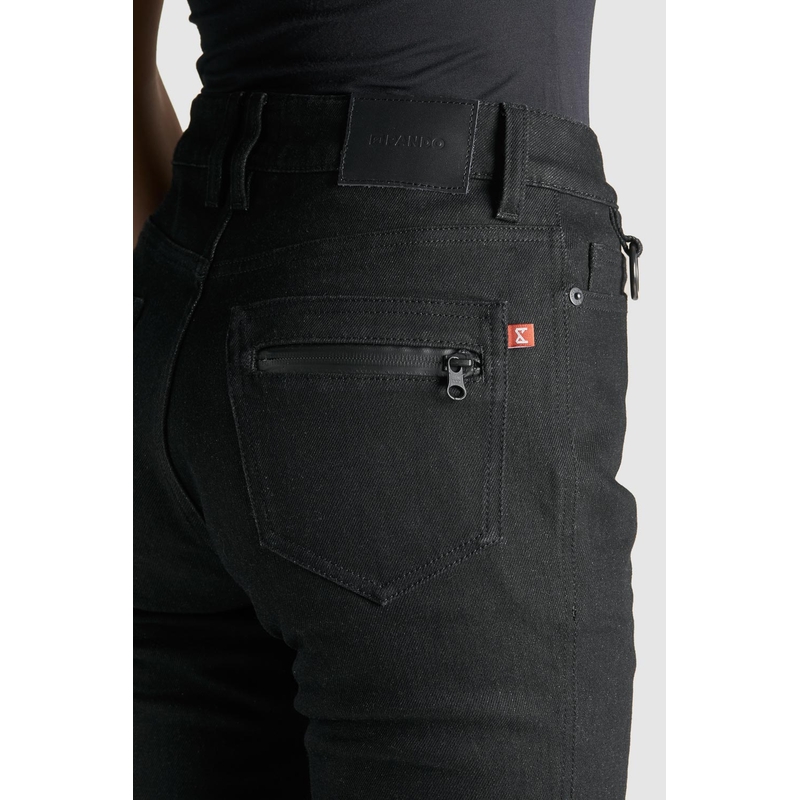 Blugi de damă PANDO MOTO Kissaki Arm negru pentru motociclete PANDO MOTO Kissaki Arm Black lichidare
