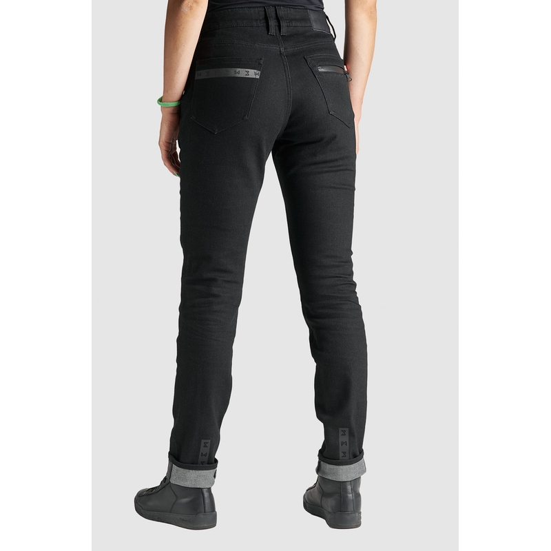 Blugi de damă PANDO MOTO Kissaki Arm negru pentru motociclete PANDO MOTO Kissaki Arm Black lichidare