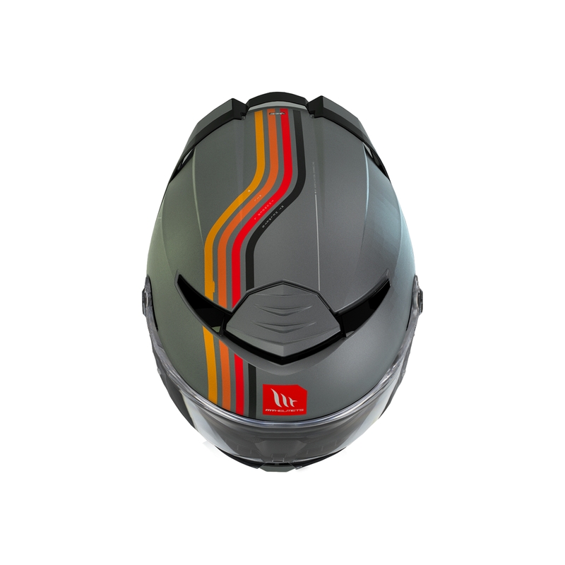 Cască Moto Integrală MT Thunder 4 SV Mil C2 Gri Mat Reducere lichidare