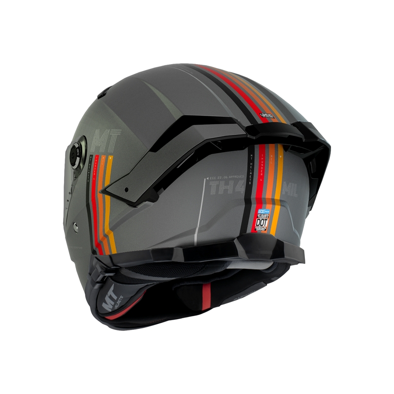 Cască Moto Integrală MT Thunder 4 SV Mil C2 Gri Mat Reducere lichidare