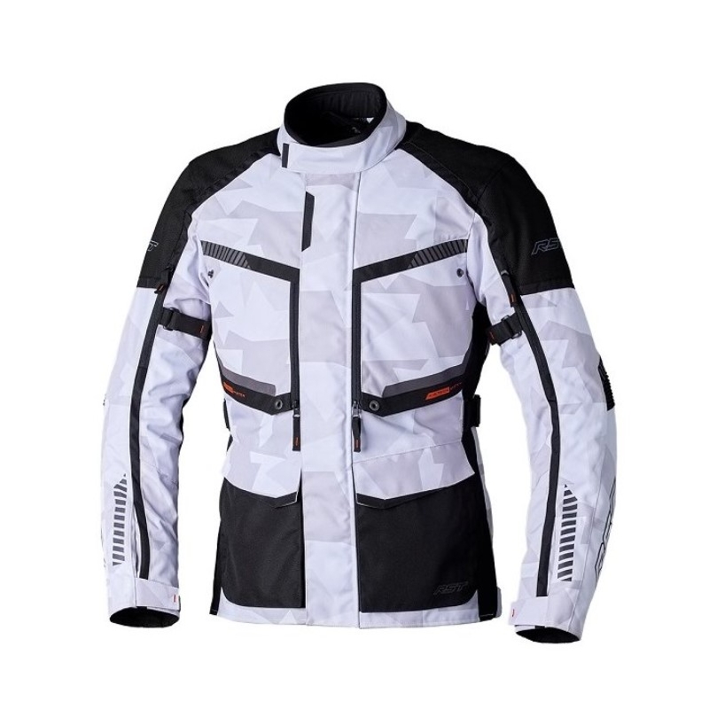 Jachetă pentru motociclete RST Maverick Evo negru-argintiu camuflaj negru-argintiu lichidare