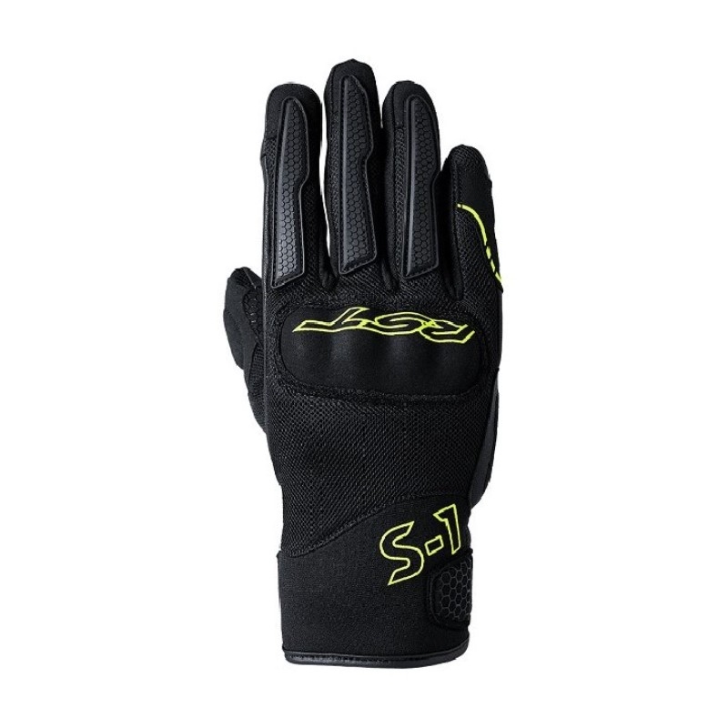 Mănuși pentru motociclete RST S-1 Mesh negru-galben-fluo lichidare