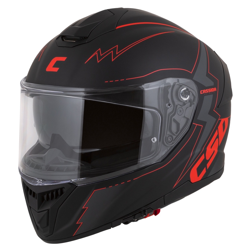 Cască de motocicletă Cassida Integral GT 2.1 Flash Black-Red-Grey