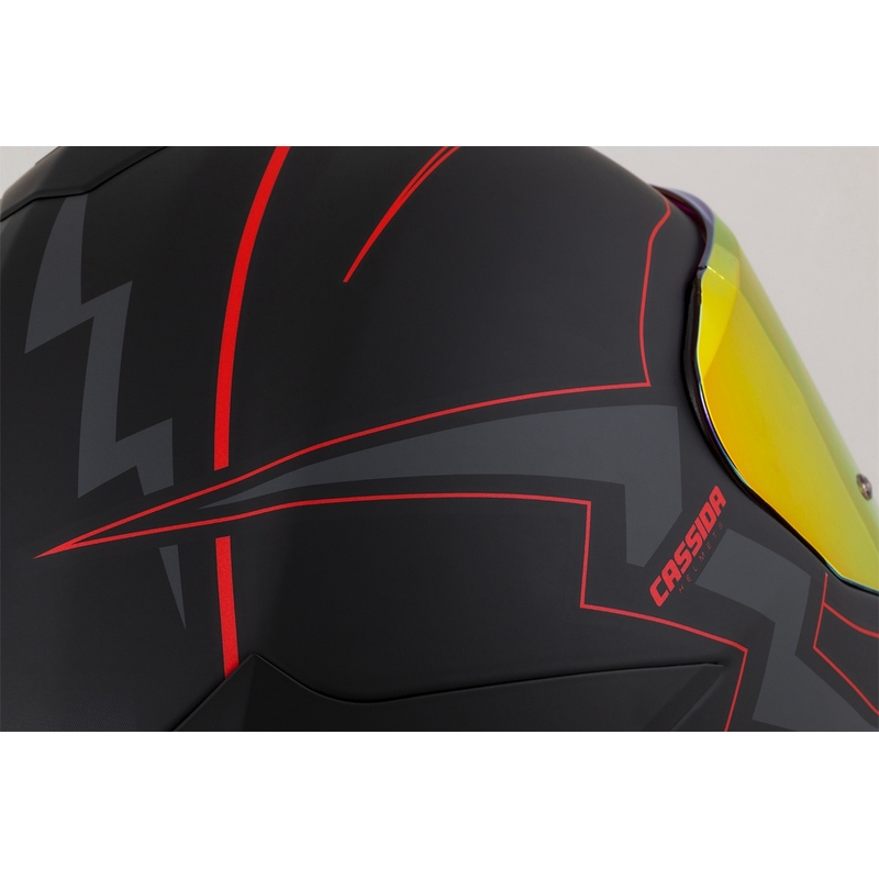 Cască de motocicletă Cassida Integral GT 2.1 Flash Black-Red-Grey