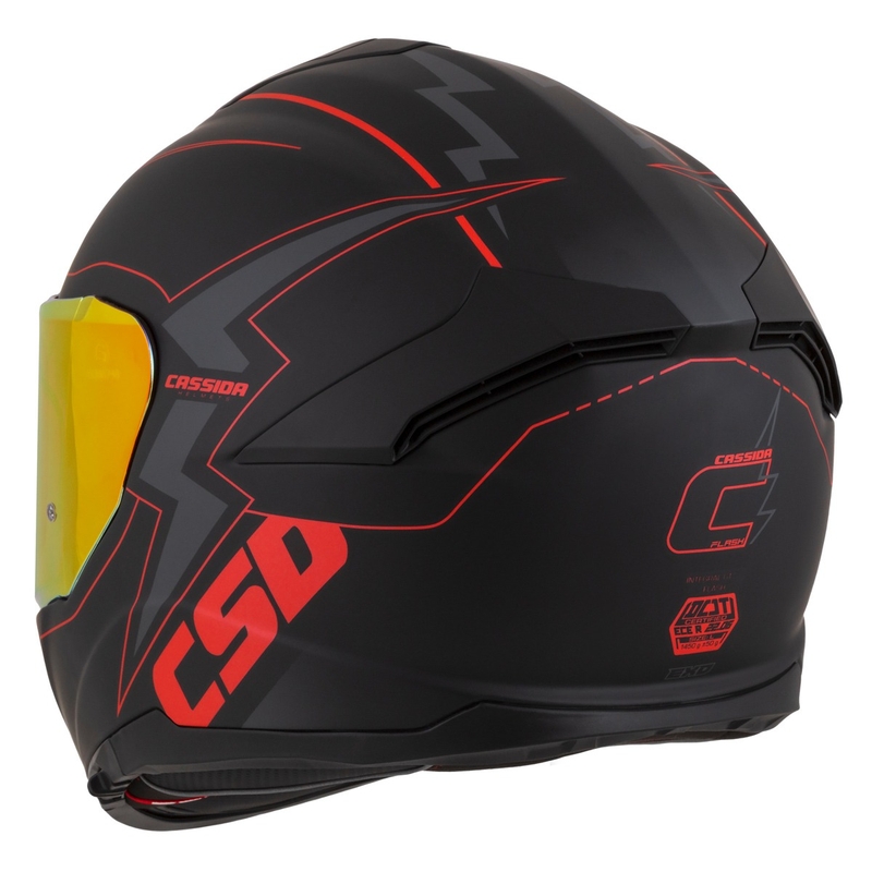 Cască de motocicletă Cassida Integral GT 2.1 Flash Black-Red-Grey