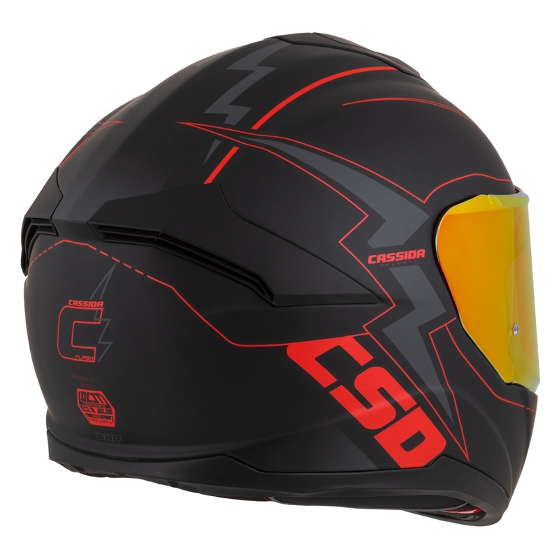 Cască de motocicletă Cassida Integral GT 2.1 Flash Black-Red-Grey