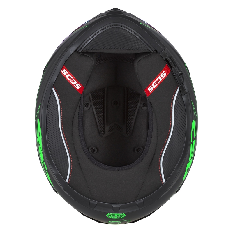 Cască de motocicletă Integral Cassida Integral GT 2.1 Flash negru-verde-fluo-gri