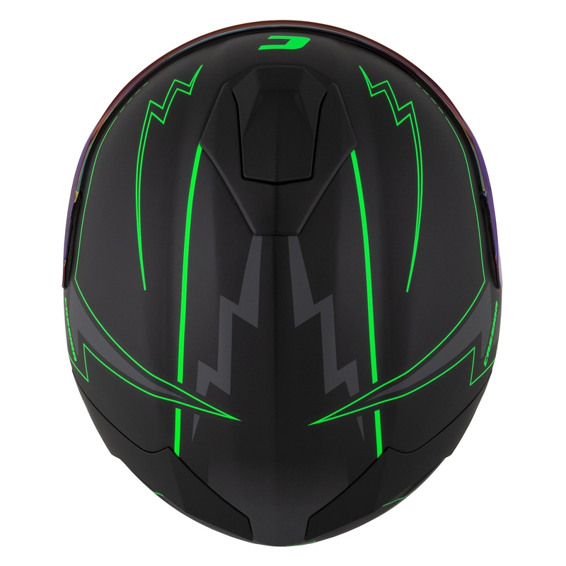 Cască de motocicletă Integral Cassida Integral GT 2.1 Flash negru-verde-fluo-gri