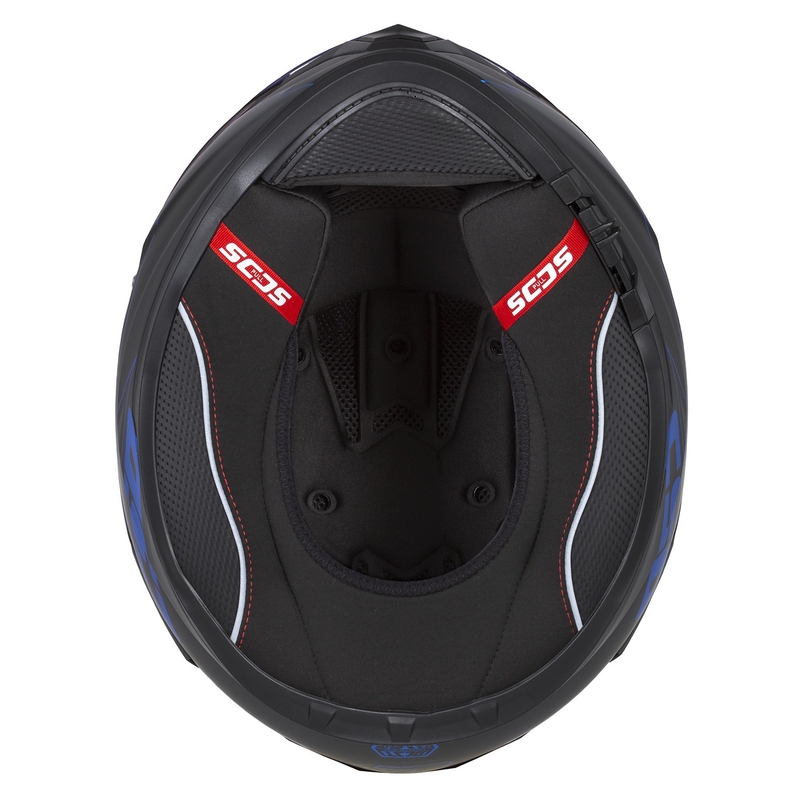 Cască de motocicletă Integral Cassida Integral GT 2.1 Flash negru-albastru-gri