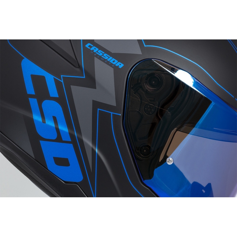 Cască de motocicletă Integral Cassida Integral GT 2.1 Flash negru-albastru-gri