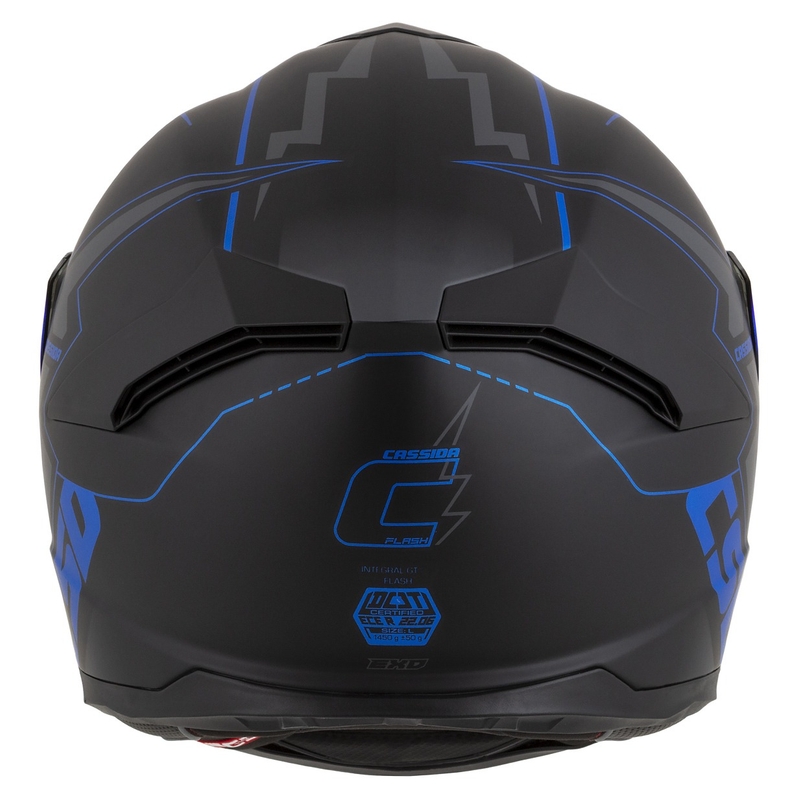 Cască de motocicletă Integral Cassida Integral GT 2.1 Flash negru-albastru-gri
