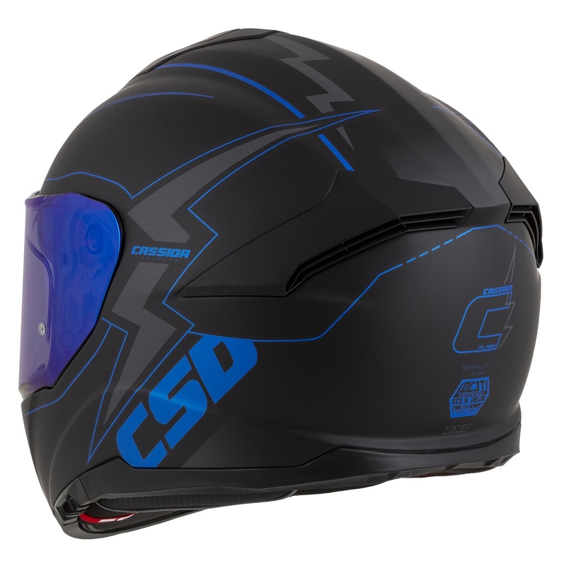 Cască de motocicletă Integral Cassida Integral GT 2.1 Flash negru-albastru-gri
