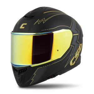 Cască de motociclist Cassida Integral GT 2.1 Flash negru-auriu-gri