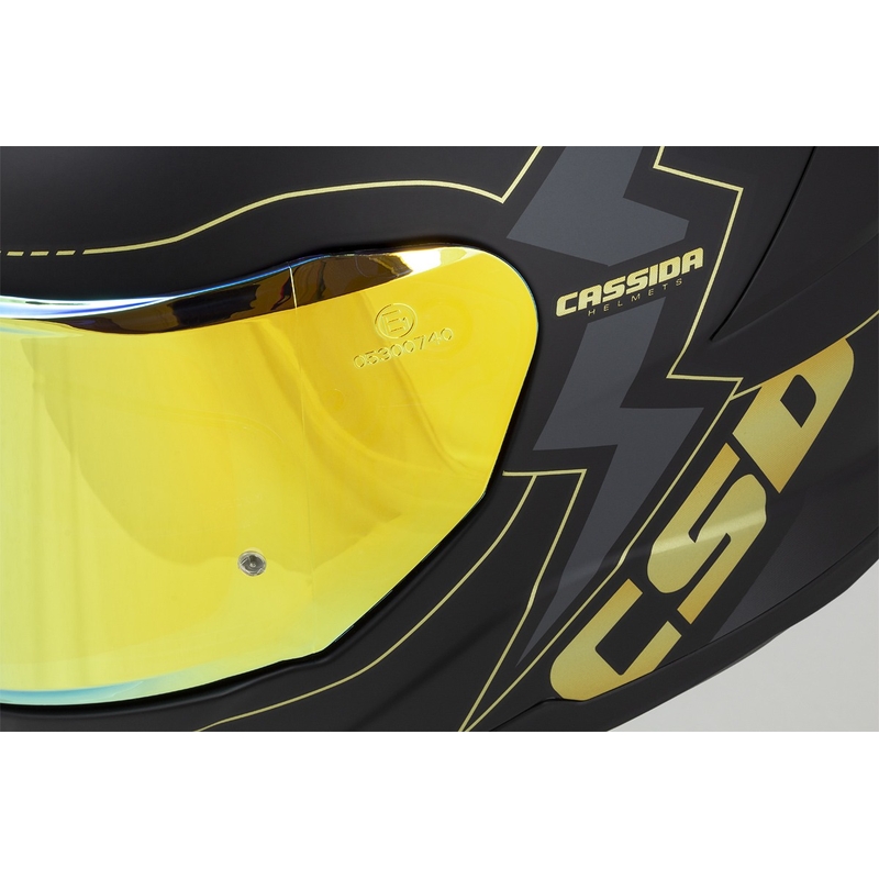 Cască de motociclist Cassida Integral GT 2.1 Flash negru-auriu-gri